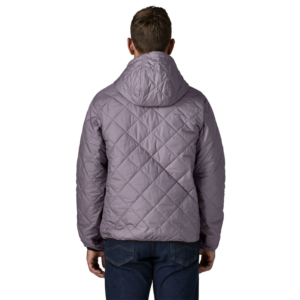 M's Diamond Quilted Bomber Hoody - 27611 - May Grey