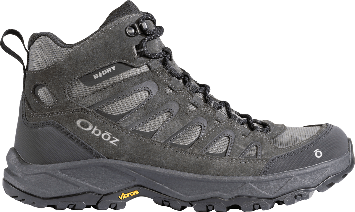 Oboz 77801CH Mens Sawtooth Ascent Mid B-DRY Charcoal