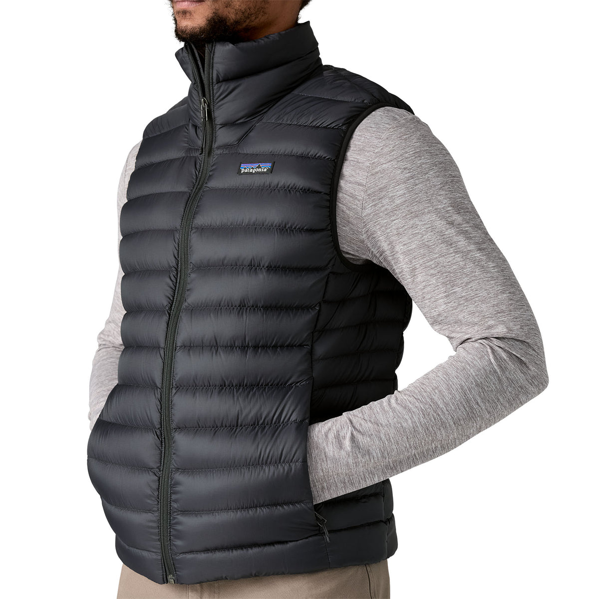 M's Down Sweater Vest - 84623 - Black