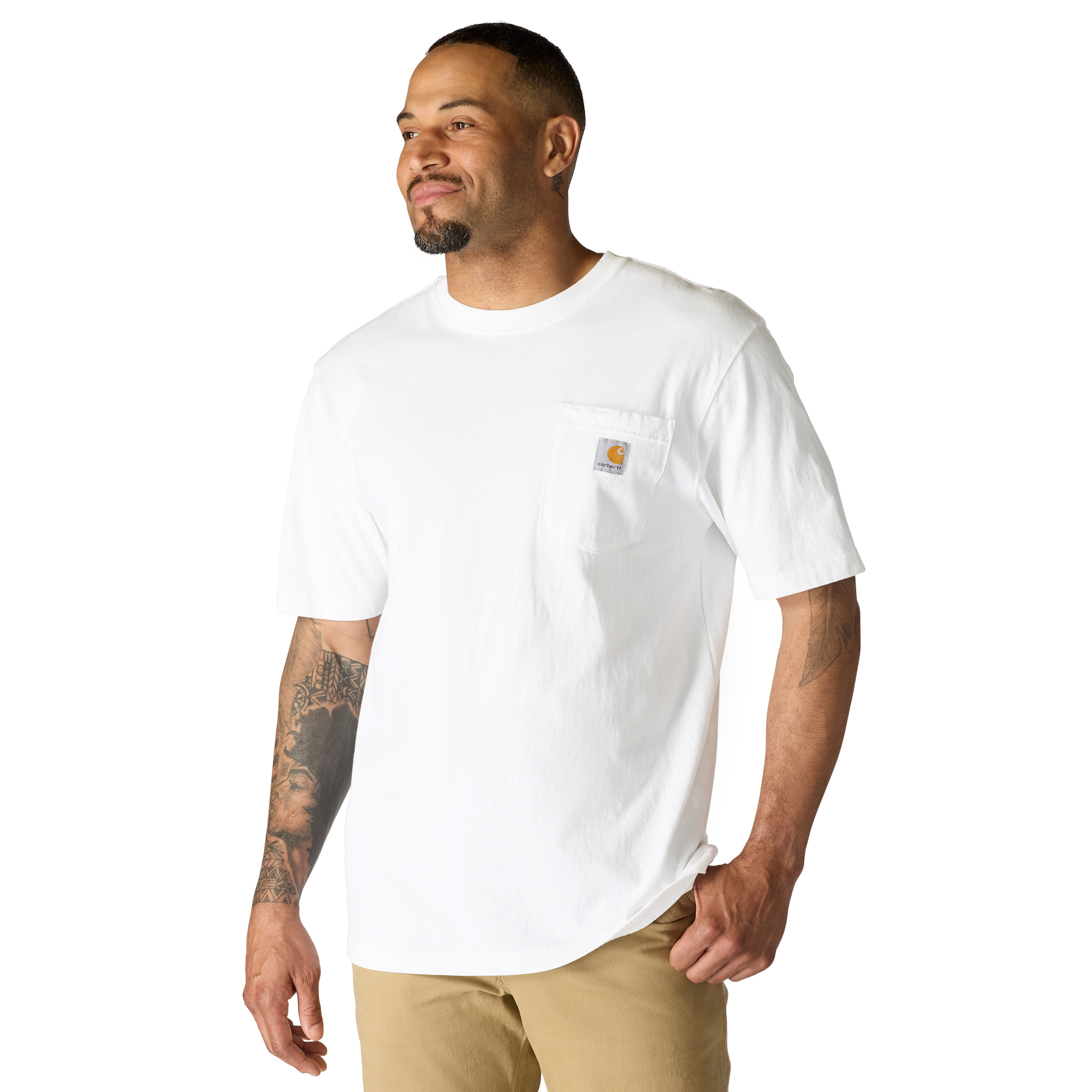 Carhartt K87WHT Iconic Pocket Tee - White
