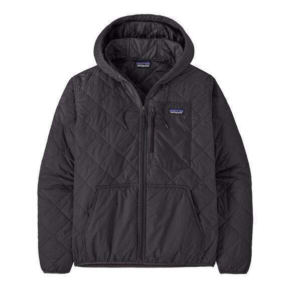 M's Diamond Quilted Bomber Hoody - 27611 - Black