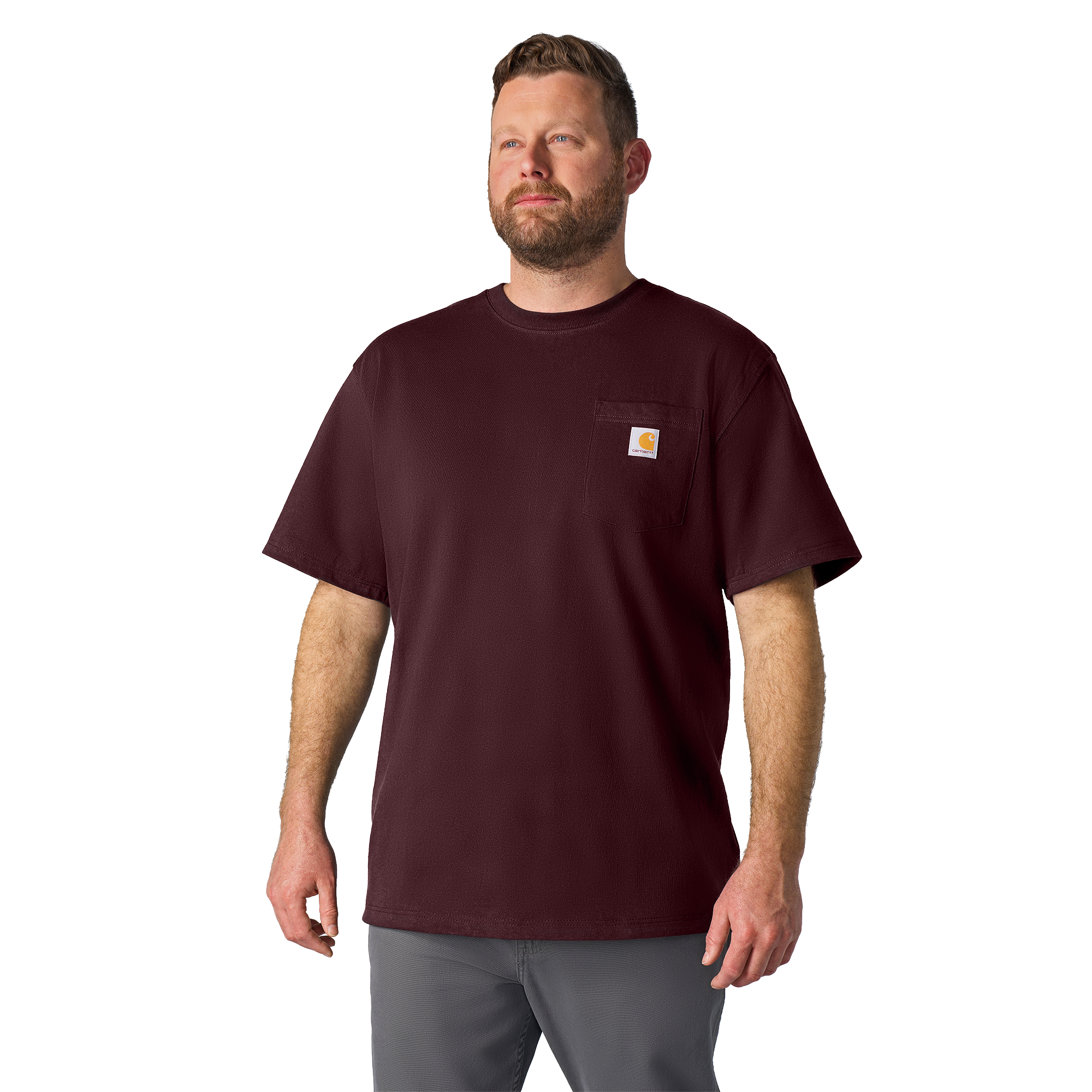 Carhartt K87PRT Iconic Pocket Tee - Port