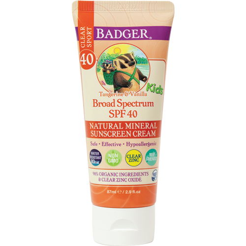 Badger SPF 40 Kids Mineral Sunscreen Cream