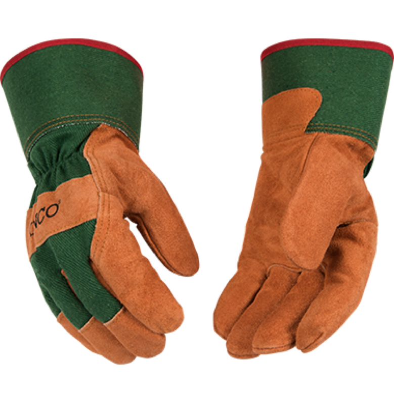 Kinco Mens' 1721 Russet Split Cowhide Leather Palm