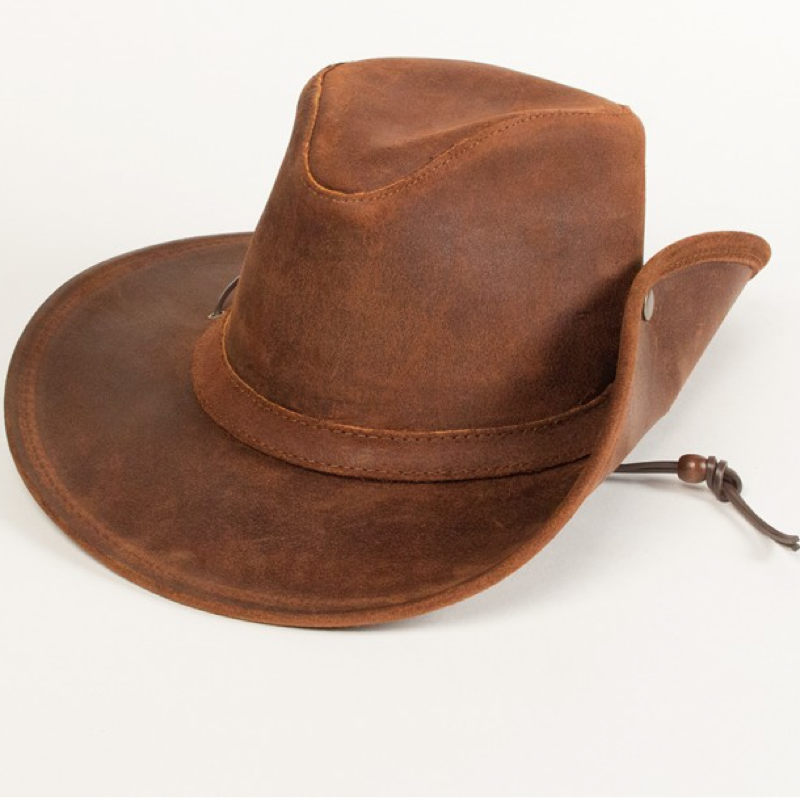 Minnetonka 9543 Brown Ruff Aussie Hat