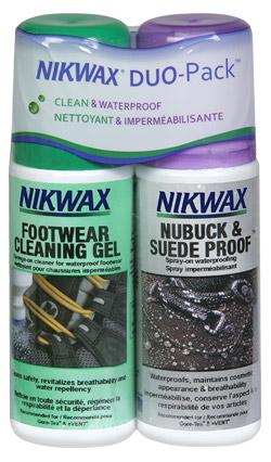 NIKWAX CLEAN AND PROTECT NUBUCK AND SUEDE SPRAY DUO PACK