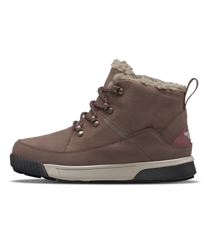 THE NORTH FACE Womens' Sierra Mid Lace Waterproof Boots in Deep Taupe/Wild Ginger