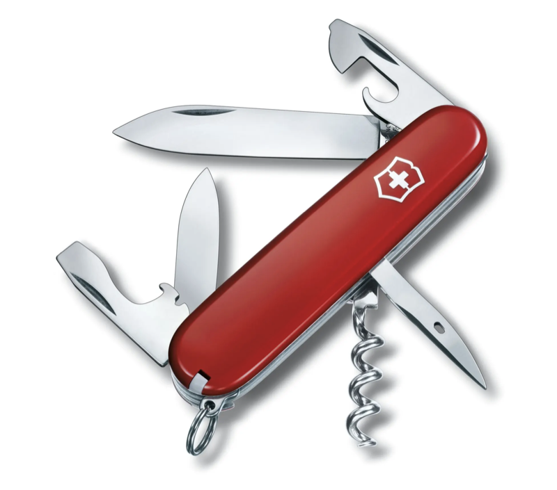 VICTORINOX SWISS ARMY SPARTAN KNIFE IN RED